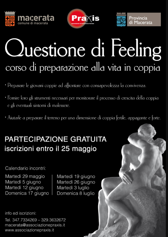 Progetto QUESTIONE DI FEELING – Corso di preparazione alla vita in coppia