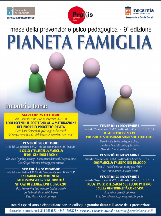 Mese della Prevenzione Praxis 2011 anno 9° – Pianeta Famiglia