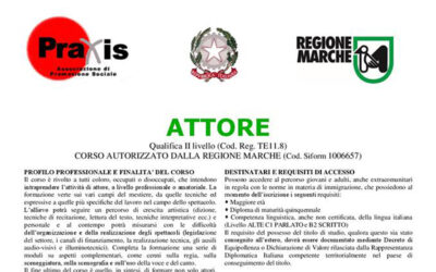 CORSI PER ATTORE (LEGALMENTE RICONOSCIUTO QUALIFICA PROFESSIONALE )