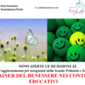 CORSO PER INSEGNANTI DI TRAINER DEL BENESSERE NEI CONTESTI EDUCATIVI