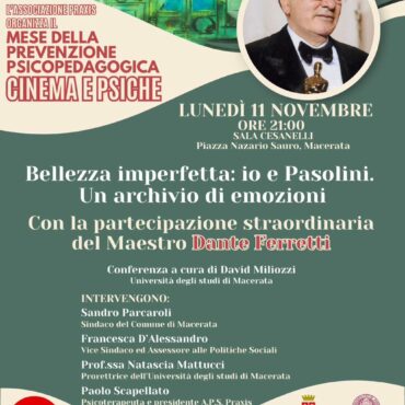 MESE DELLA PREVENZIONE PRAXIS 2024 – CINEMA E PSICHE