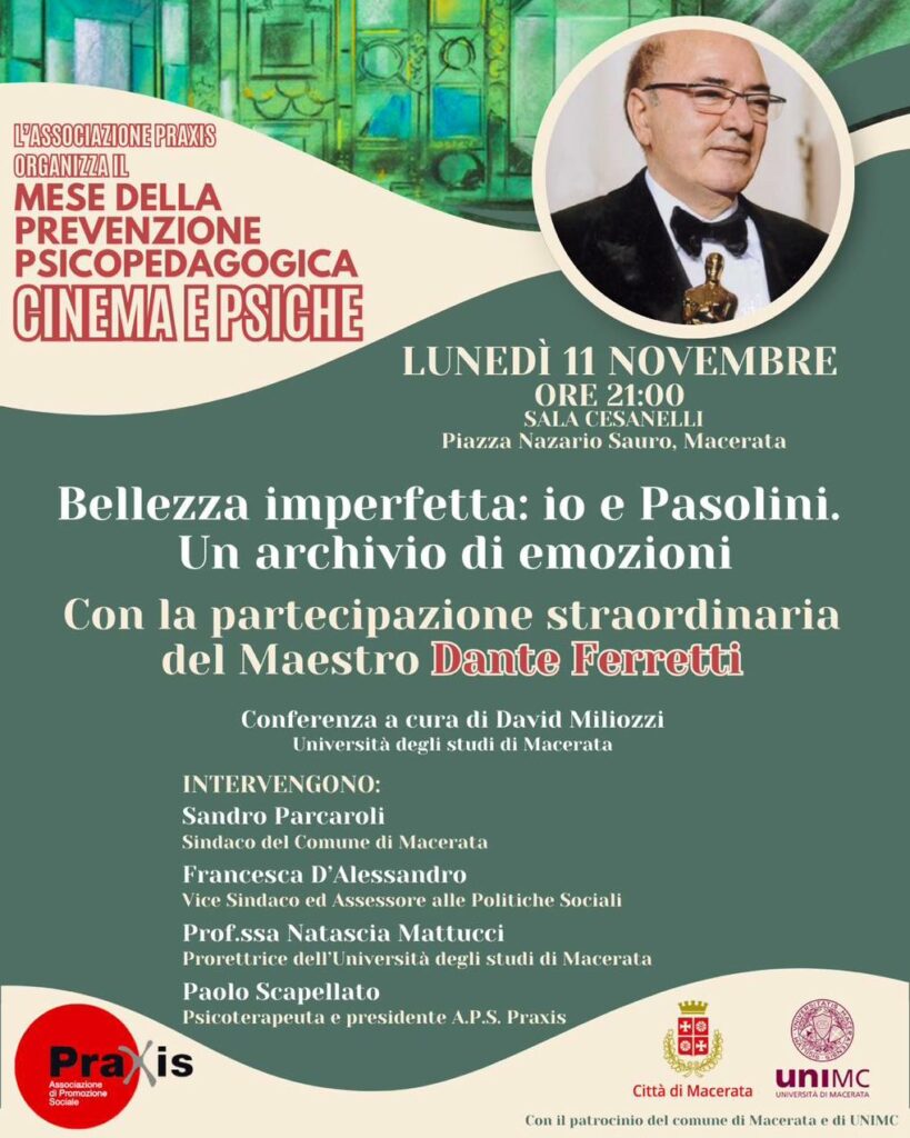 MESE DELLA PREVENZIONE PRAXIS 2024 – CINEMA E PSICHE